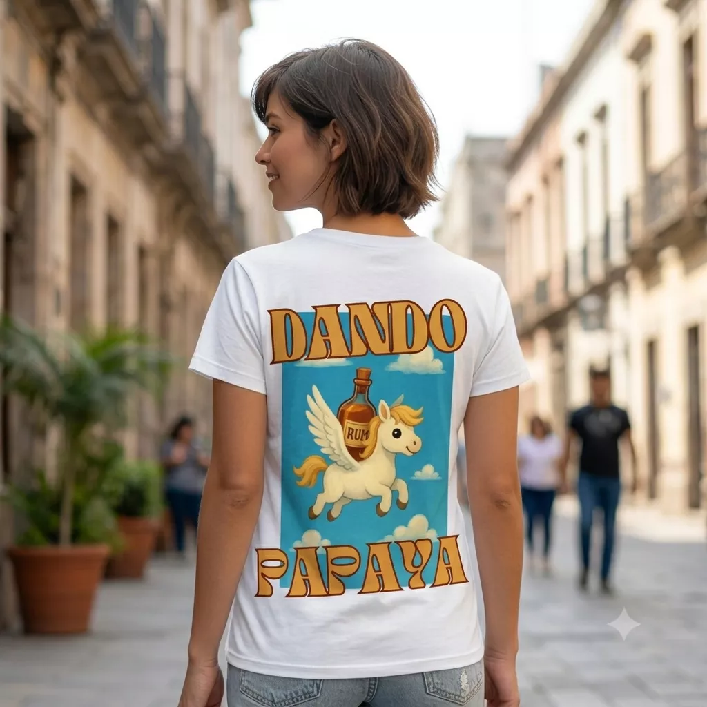 Camiseta "Dando Papaya" - Premium Heavy Cotton - Imagen 2